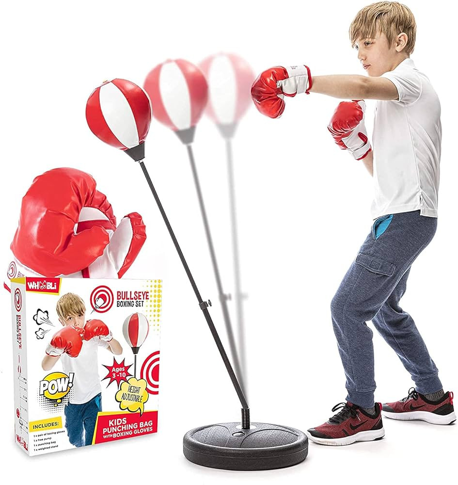 Whoobli Punching Bag for Kids and Toddler Incl Boxing Gloves| 3-10 Years Old Adjustable Kids Punc... | Amazon (US)