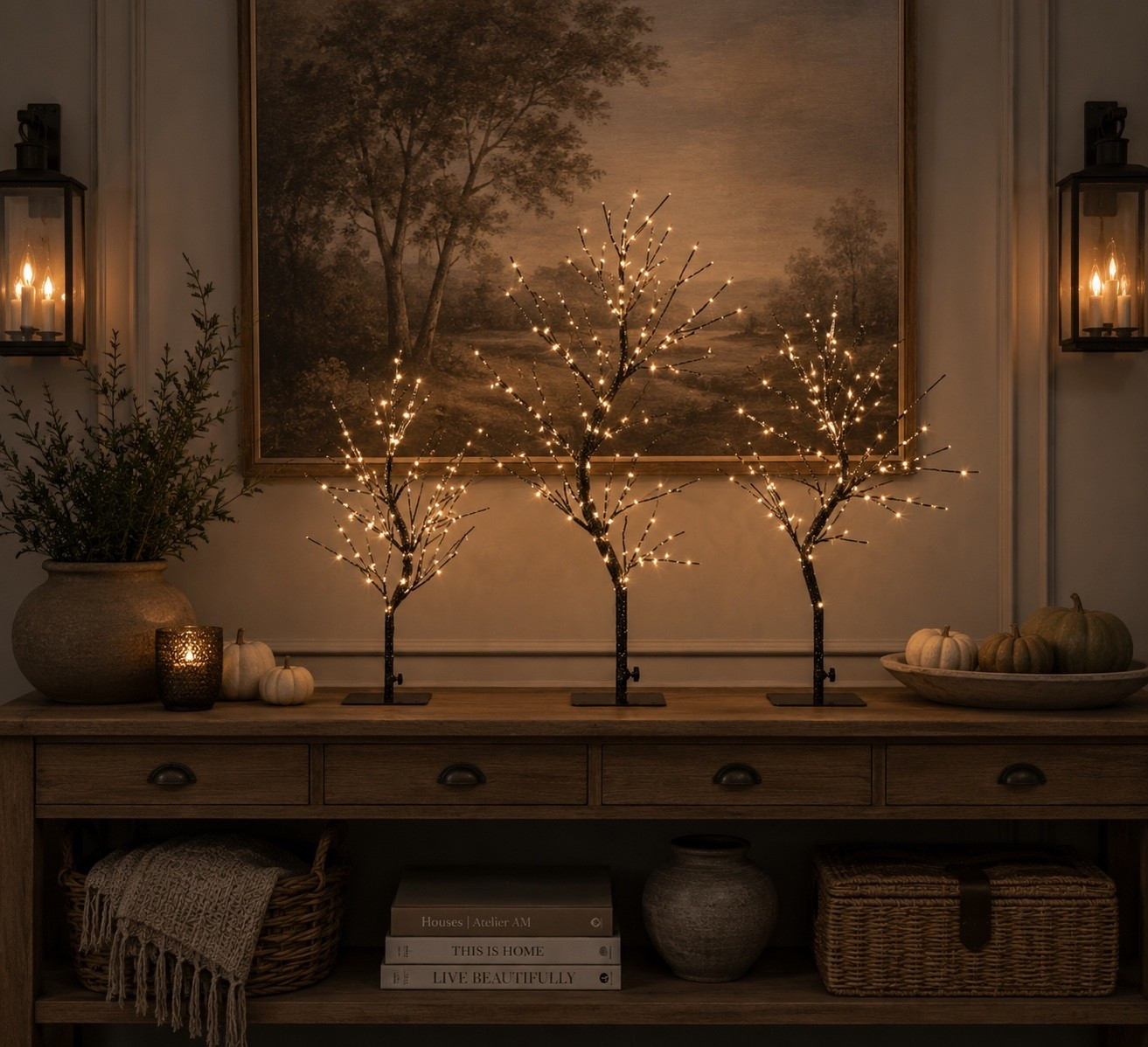 These light-up Halloween trees from Pottery Barn are the perfect way to add a cozy, spooky glow to your home. 🖤✨ They make such a statement on an entry table, mantel, or console. I’m obsessed! 🎃

#LTKHome #LTKSeasonal