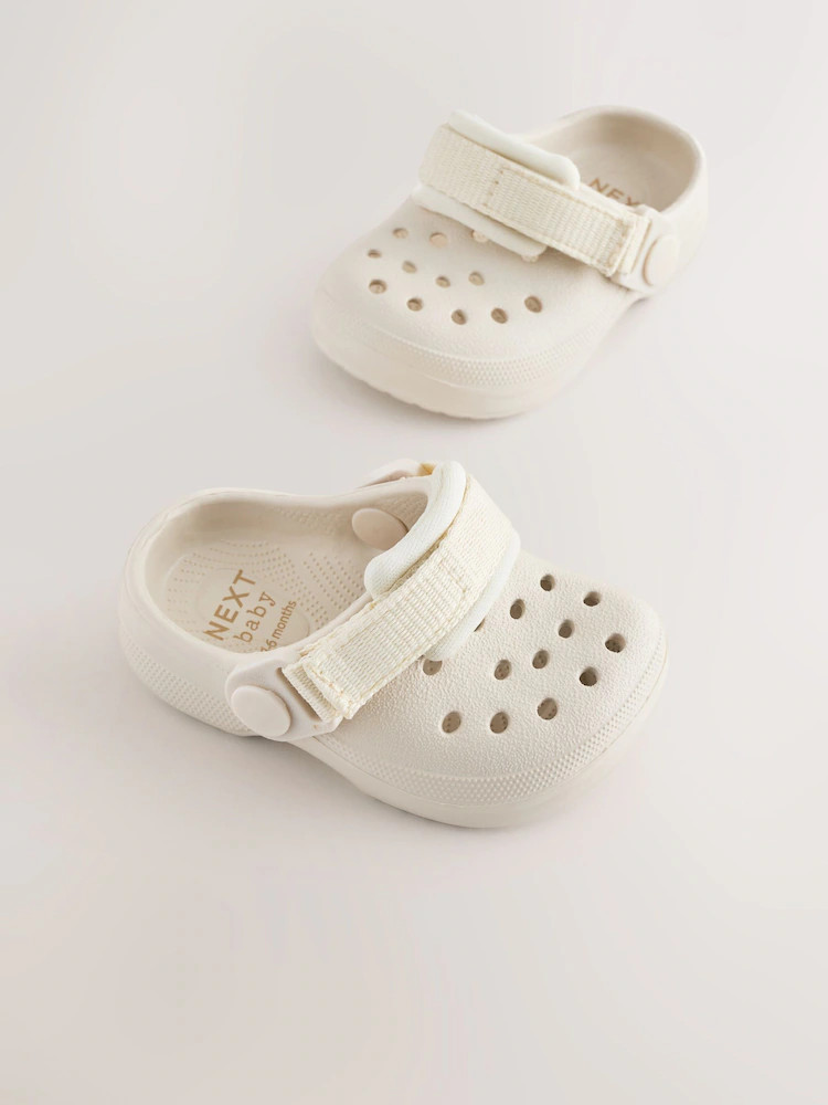 Neutral Touch Fastening Baby Clogs (0-2mths) | Next US