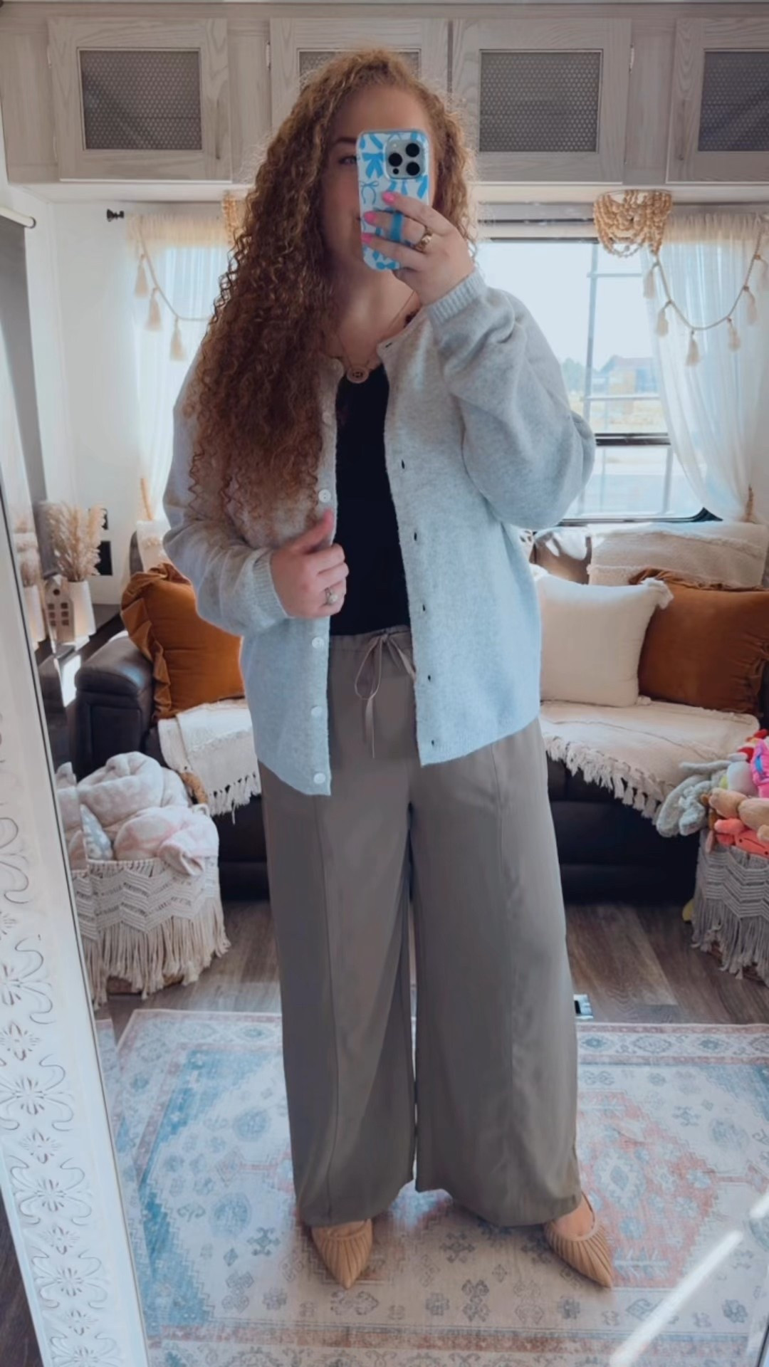 🍂 fall office chic 🍂 this gray cardigan + green dress pants combo is the perfect mix of cozy and professional 👏 office outfit | office style | office look | amazon office outfit | amazon office style | amazon office must haves | work wear | amazon work wear | work wear style | amazon work wear style | cardigan | amazon cardigan | amazon gray cardigan | gray cardigan | dress pants | work pants | green pants | green dress pants | Amazon dress pants | Amazon work pants | mules | amazon mules | sling back mules | fall shoes | amazon finds | amazon fashion | amazon outfit | amazon look | fall office look | fall work wear look | fall 2025 | black tank top | amazon black tank top | black lace tank top 

#LTKWorkwear #LTKSaleAlert #LTKMidsize