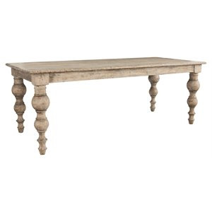 Kosas Home Blair 83" Reclaimed Pine Wood Dining Table in Natural/Beige | Cymax