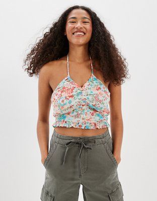 AE Cinched Halter Top | American Eagle Outfitters (US & CA)