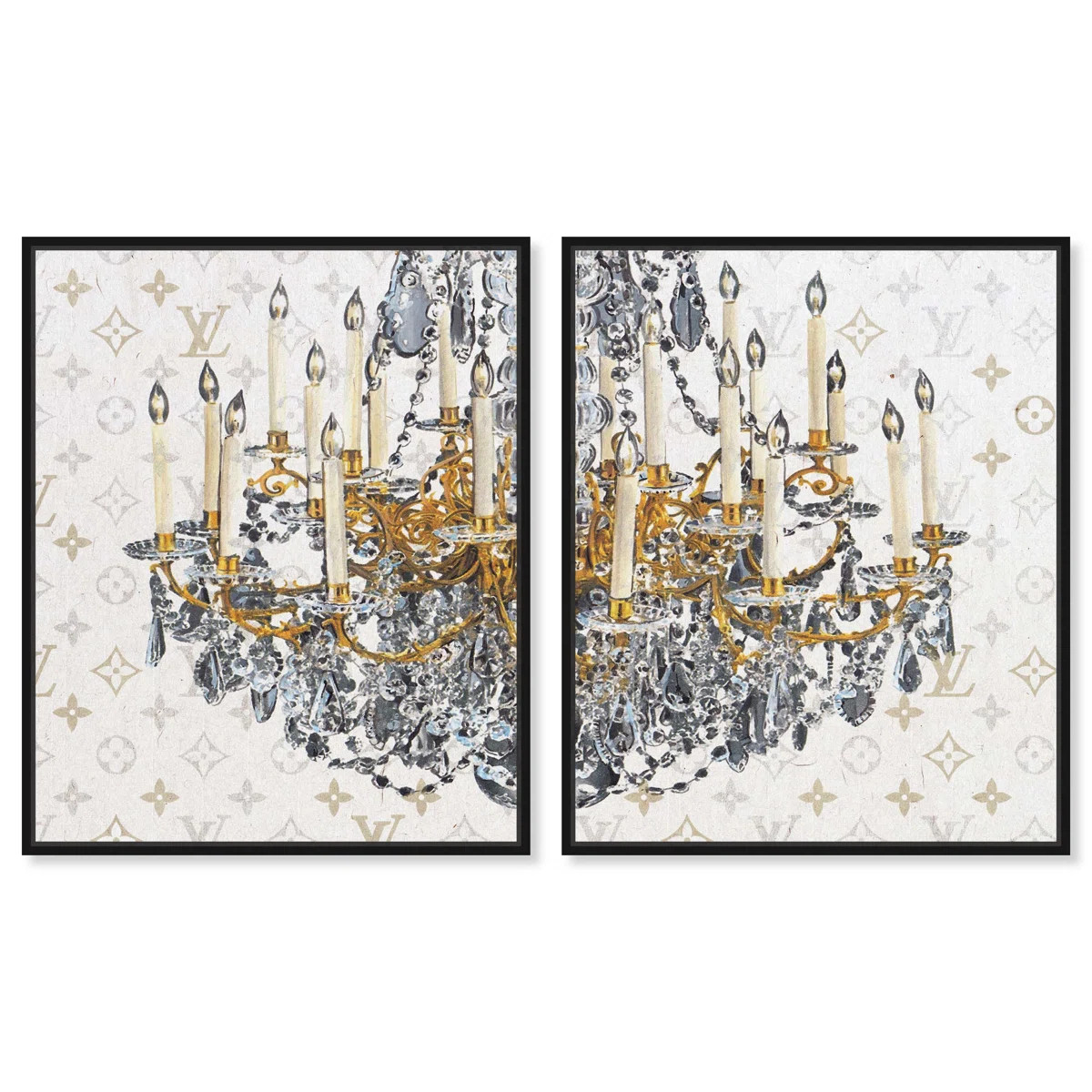 Oliver Gal Fancy Lights Set Fashion and Glam - Heavy Gel Top Coat Framed Canvas Art | Perigold