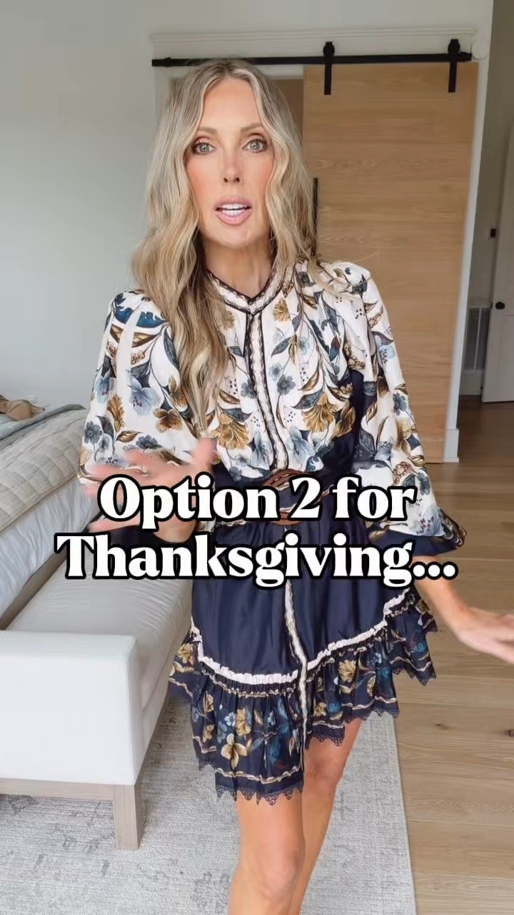 A fall dress that you can wear to church, an evening out or at the Thanksgiving table!