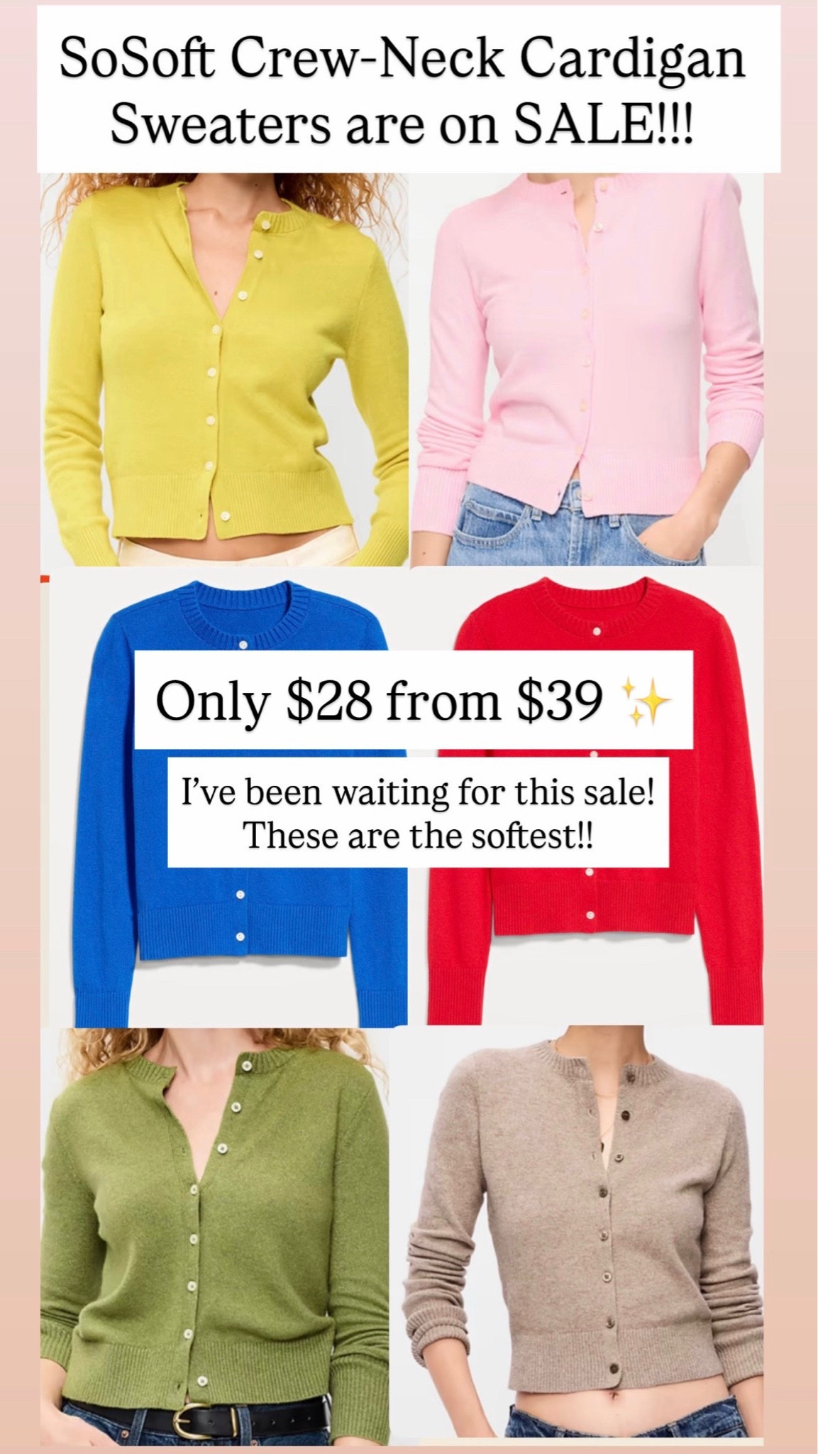 SoSoft cardigans for women

#LTKSaleAlert