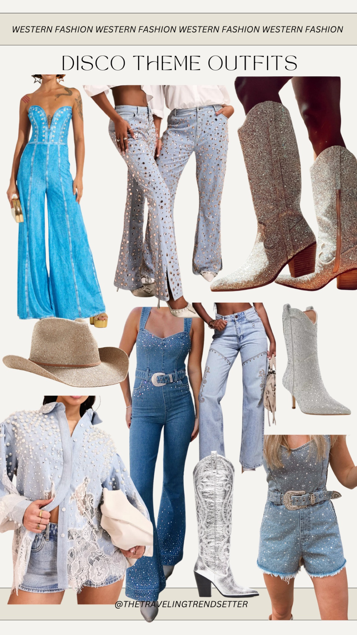 Disco cowgirl, rhinestone cowgirl outfit fit denim national outfit festival, fit country concert, outfit, stagecoach outfit, right bridal bachelorette


#LTKTravel #LTKFindsUnder100 #LTKWedding