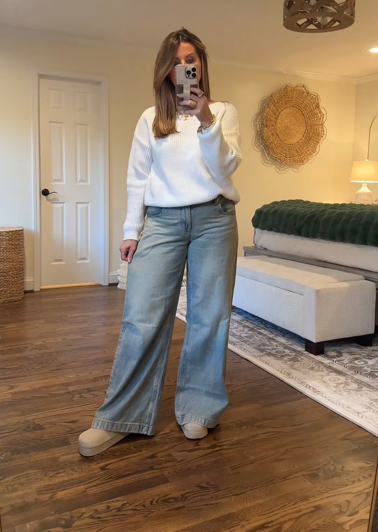 Keeping it simple: soft knits, wide legs, and comfy clogs. #LTKaesthetic #neutralstyle 

#LTKOver40 #LTKStyleTip