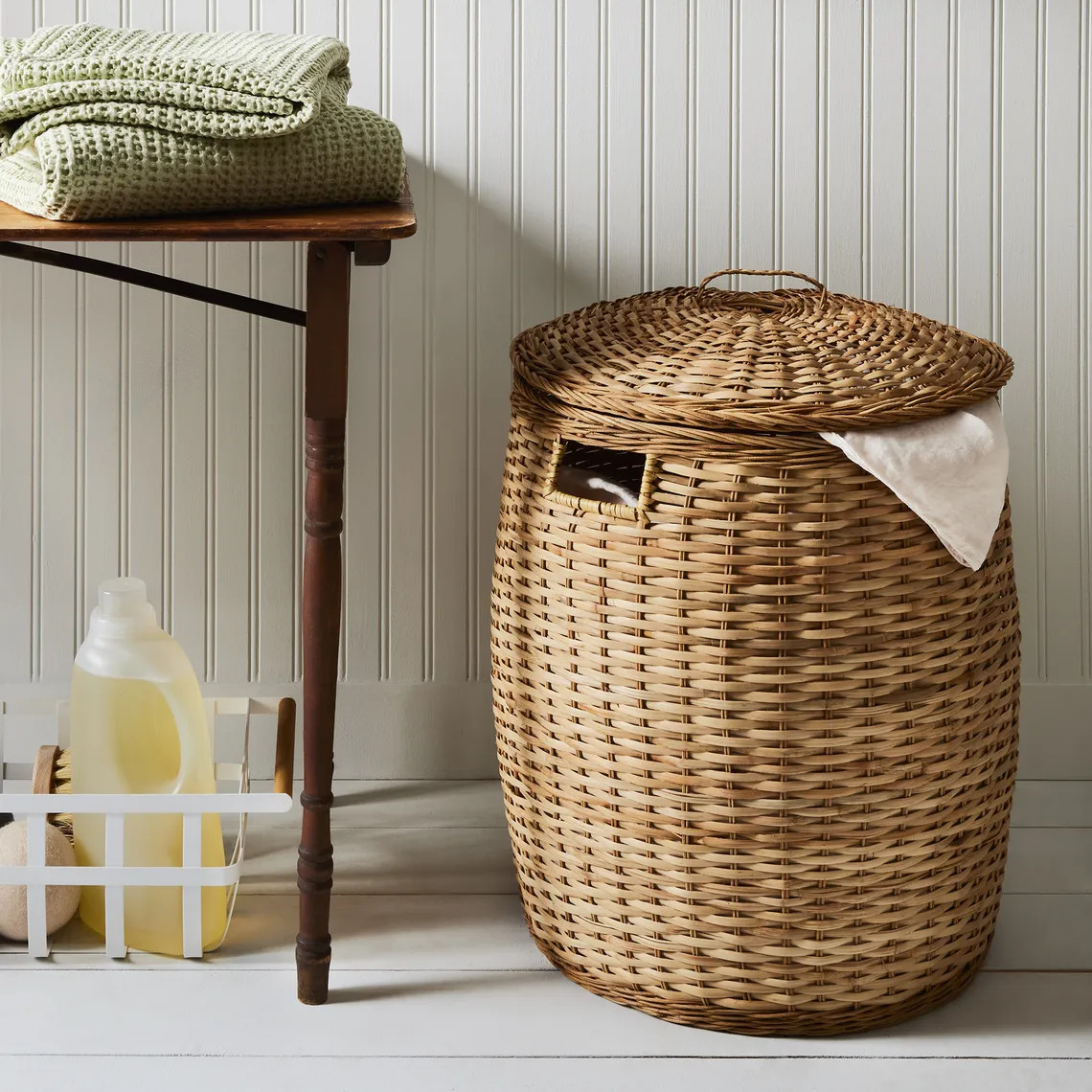 Handmade Rattan Laundry Basket With Lid | Food52