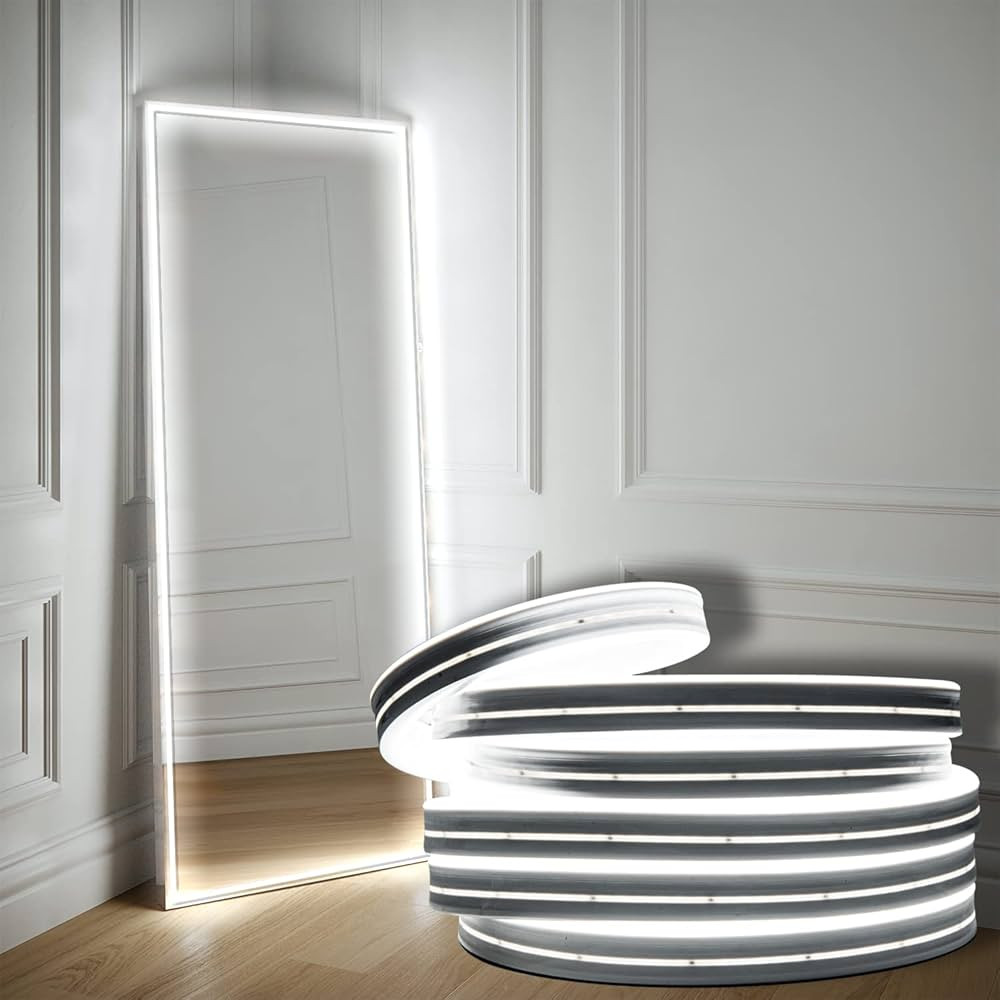 Hollywood Style Vanity Make Up Light, 16.4ft Ultra Bright White LED neon Lights, Dimmable Touch C... | Amazon (US)