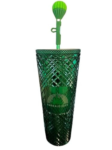 Starbucks Wicked Emerald City Tumbler with Hot Air Balloon Straw, 24 Oz | Amazon (US)