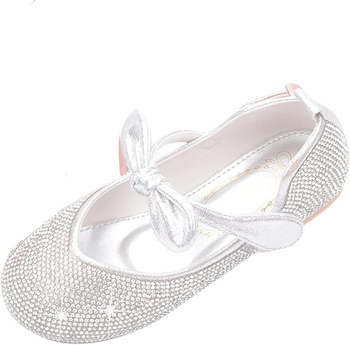 Kikiz Little Girl's Adorable Sparkle Mary Jane Princess Party Dress Shoes | Amazon (US)