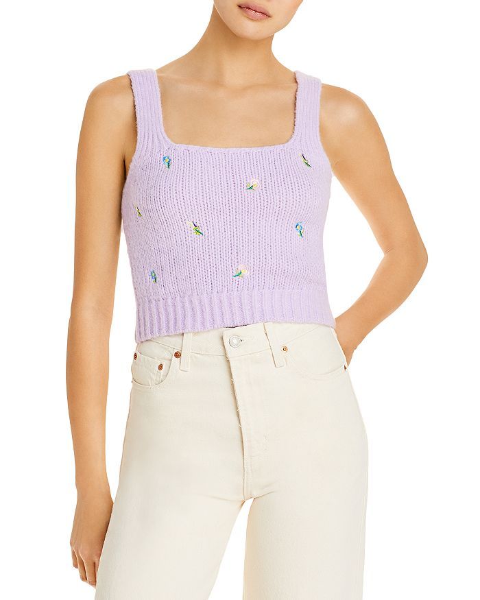 Embroidered Sweater Tank | Bloomingdale's (US)