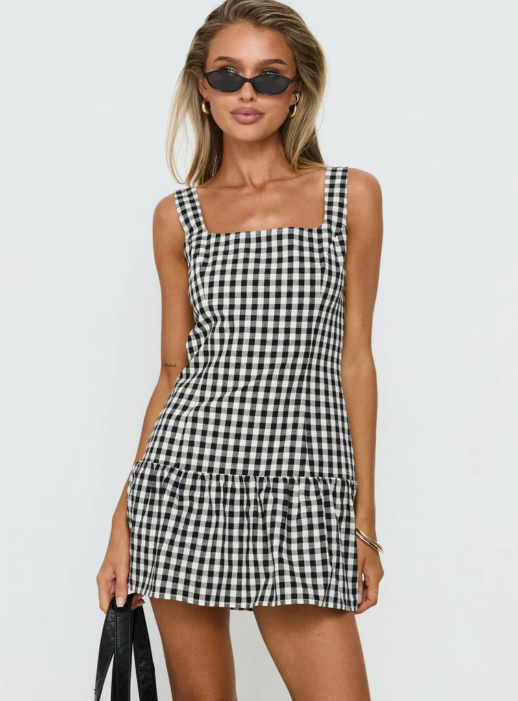 Orivelle Tie Back Romper Black / White | Princess Polly US