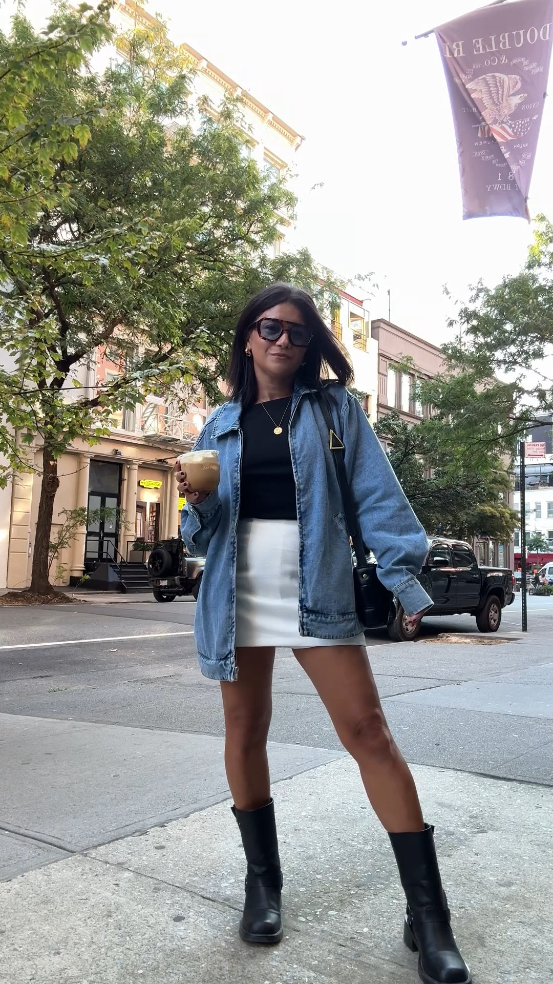 super easy casual go to outfit for in between weather 

#LTKPetite #LTKootd