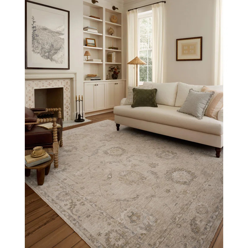 Chris Loves Julia x Loloi Louisa Oatmeal / Slate Area Rug | Wayfair North America