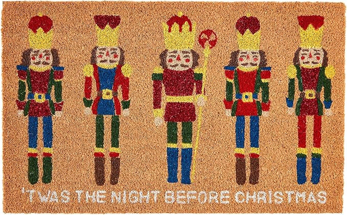 Mud Pie Glitter Christmas Doormat; 18" x 29" | Amazon (US)