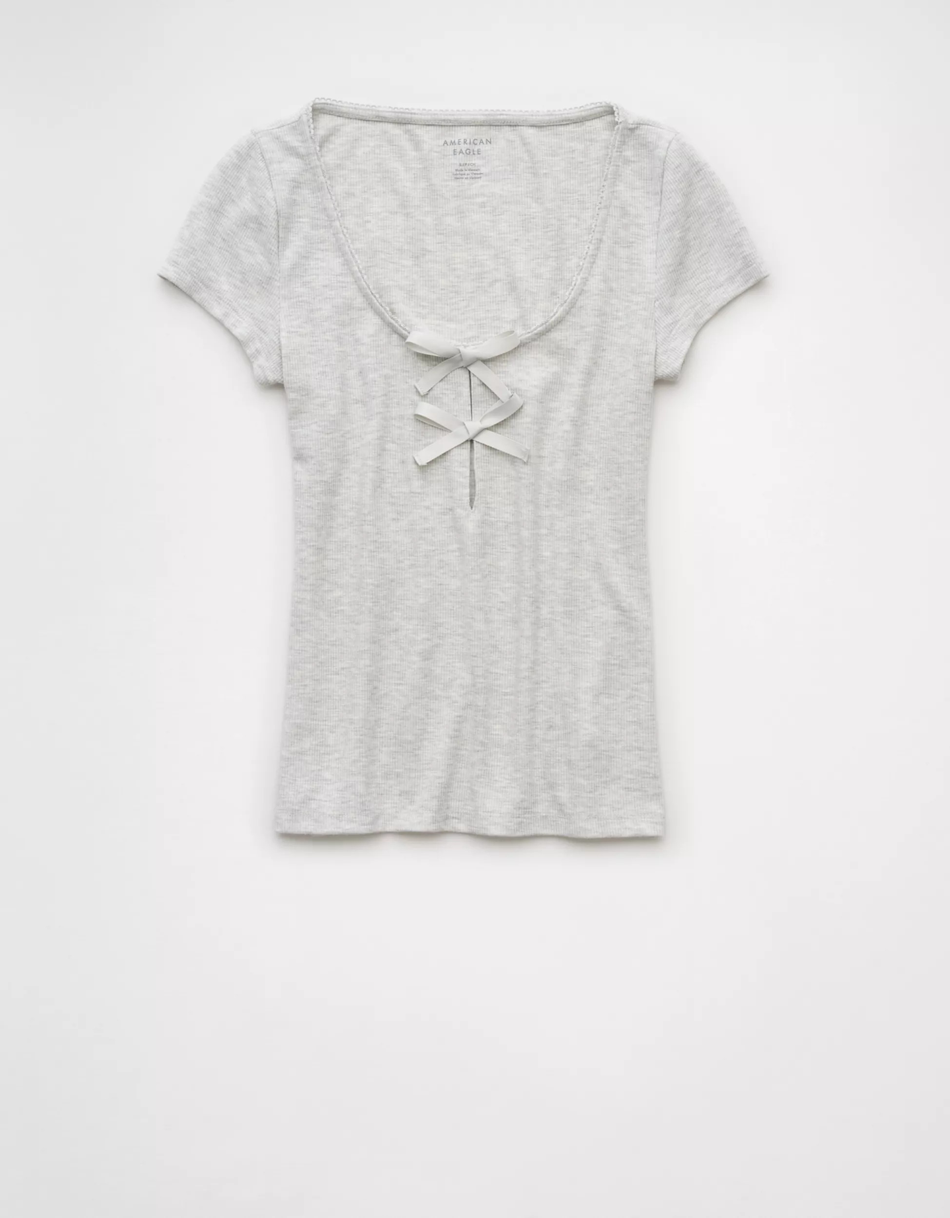 AE Bow Front T-Shirt | American Eagle Outfitters (US & CA)