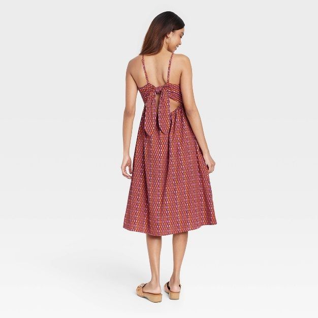 Women's Tie Back Midi Dress  | Target