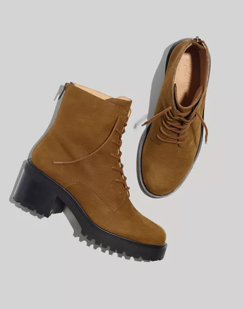 The Bradley Lace-Up Lugsole Boot | Madewell