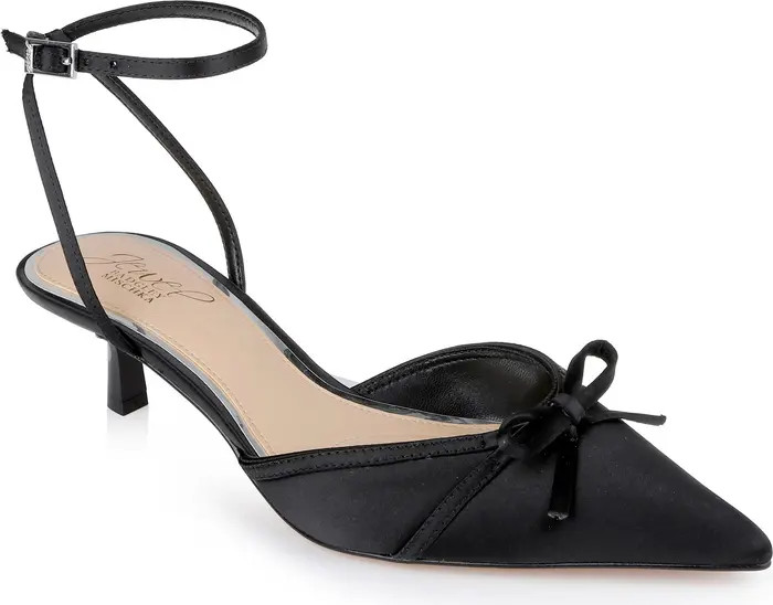 Talasia Ankle Strap Pointed Toe Kitten Heel Pump (Women) | Nordstrom