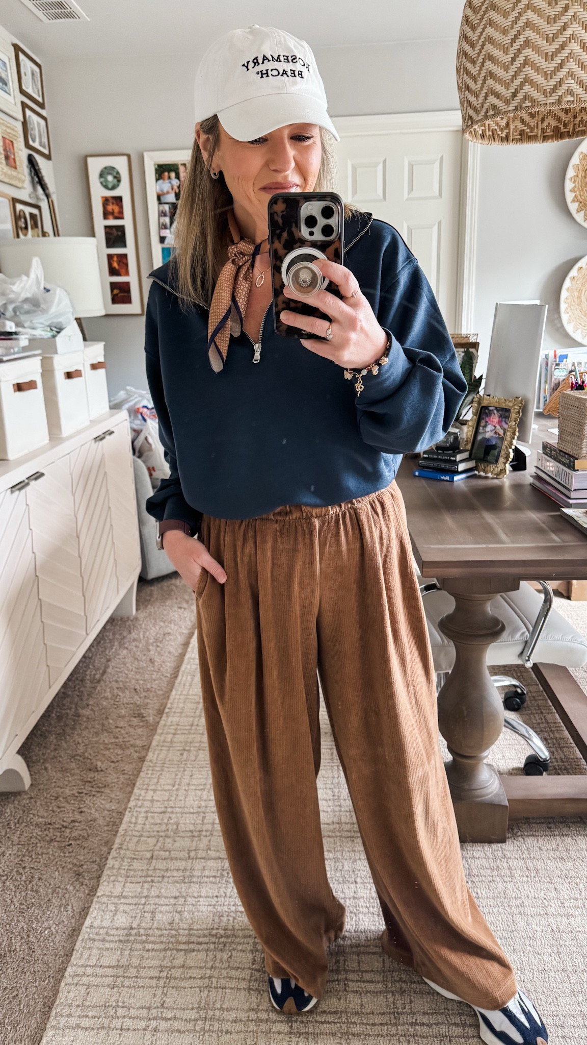 Sporty mom with all the prep. This half zip pullover with big collar is 🔥 and is 40% off right now, under $30, and comes in a ton of colors. I’m 5’3” and sized down one to an XS. 

#LTKOver40 #LTKSaleAlert #LTKmomlife