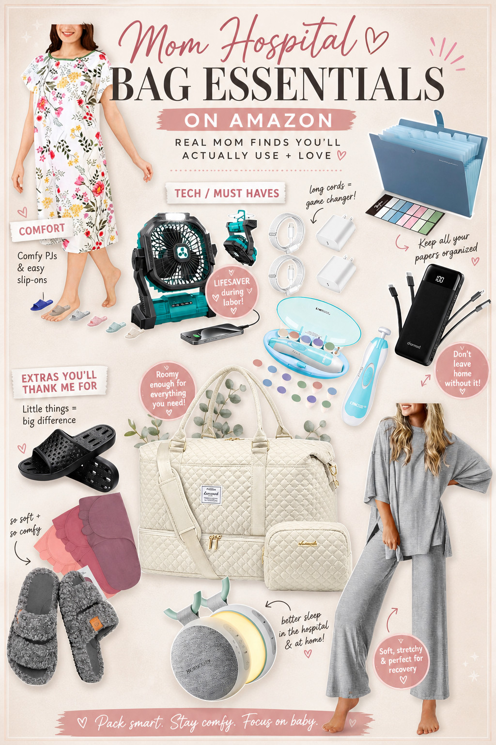 Hospital Bag Essentials for Mom (Amazon Must Haves)

Sharing the hospital bag essentials I actually used and loved as a mom 🤍 From comfy loungewear and slippers to must-have tech like portable fans and long chargers—these Amazon finds make labor and postpartum recovery so much easier. Perfect for first-time moms building their hospital bag checklist! 

 

#LTKBump #LTKmomlife #LTKBaby