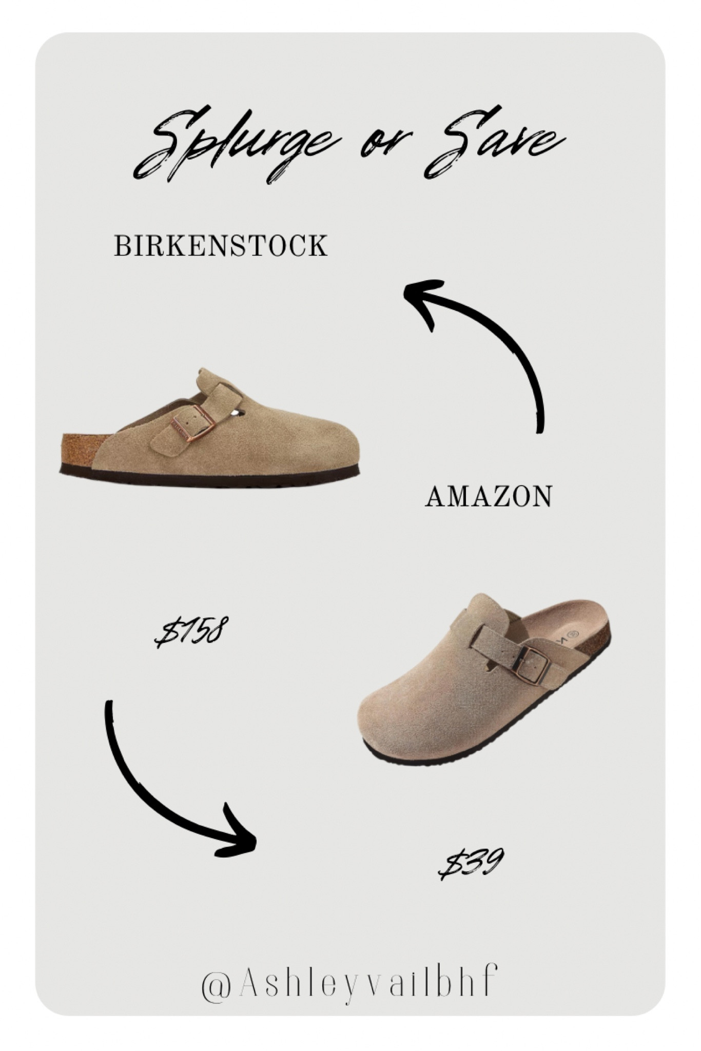 Would you splurge on the Birkenstocks or save on this Amazon look for Less? 

#LTKunder100 #LTKunder50 #LTKshoecrush
