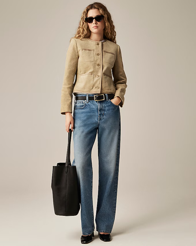 Patch-pocket lady jacket in stretch corduroy | J. Crew US