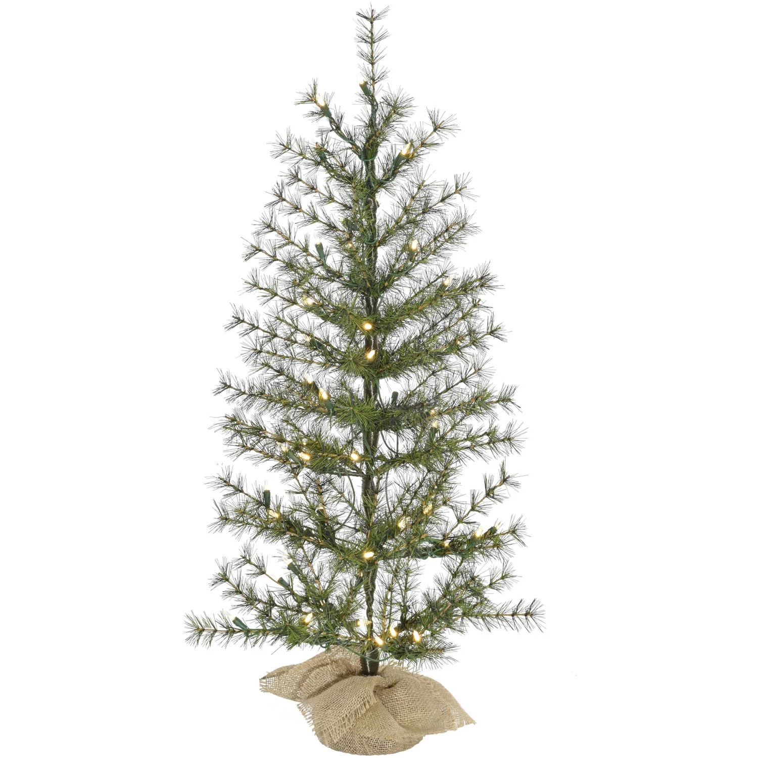 Fraser Hill Farm Farmhouse Christmas Tree in Burlap Bag, 36 Inches Tall | Artificial Tree Include... | Walmart (US)