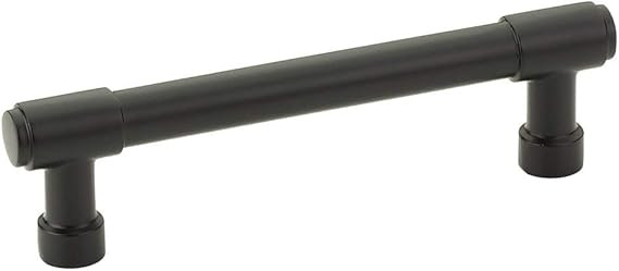 Emtek Jasper Pull Available in 7 Sizes in 6 Finishes - 86687US19 - (Center to Center 4", Flat Bla... | Amazon (US)