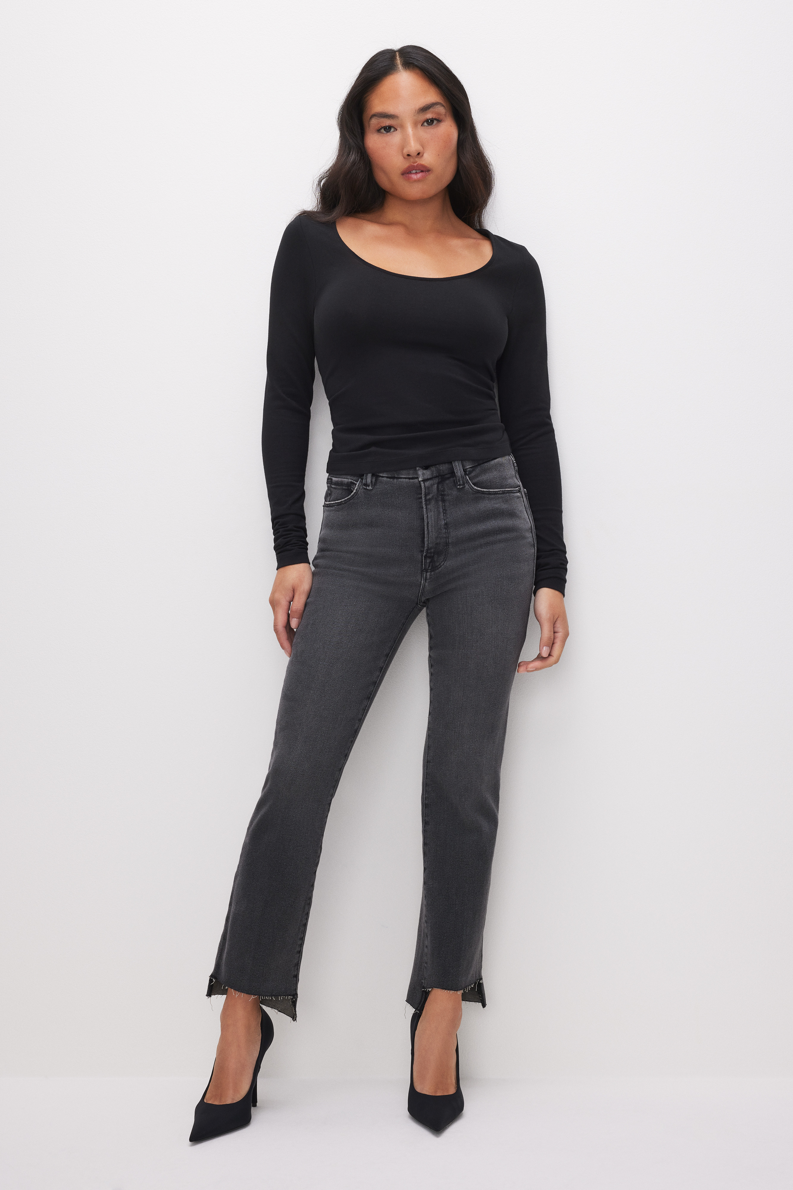 GOOD PETITE STRAIGHT JEANS | Good American