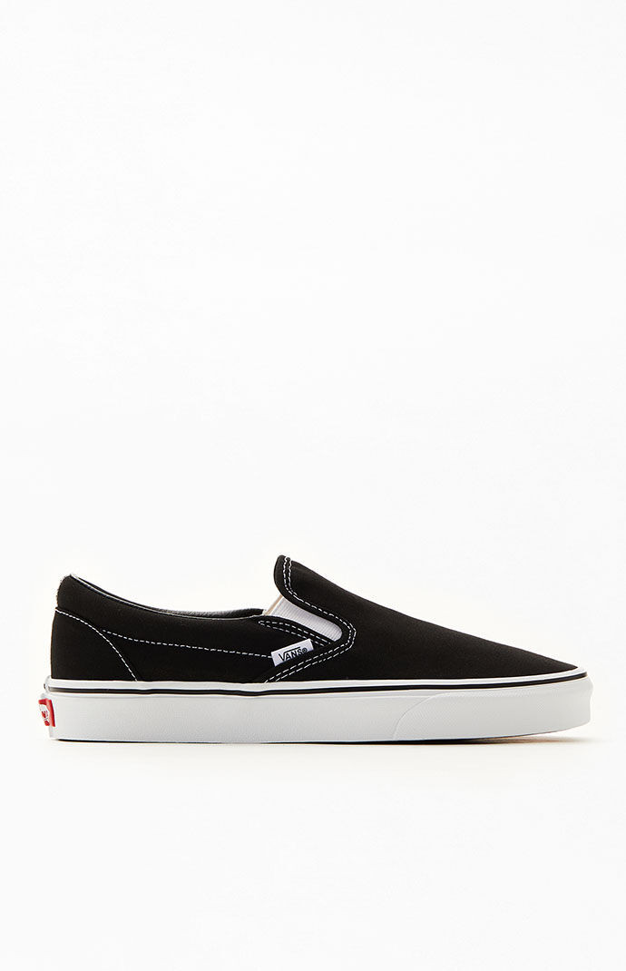Vans Mens Classic Slip-On Black Shoes size 11 | PacSun