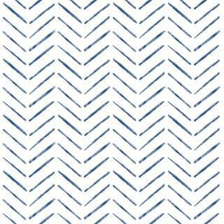 NuWallpaper Indigo Holden Peel and Stick Peel and Stick/Removable Vinyl Wallpaper NUS4389 - The H... | The Home Depot