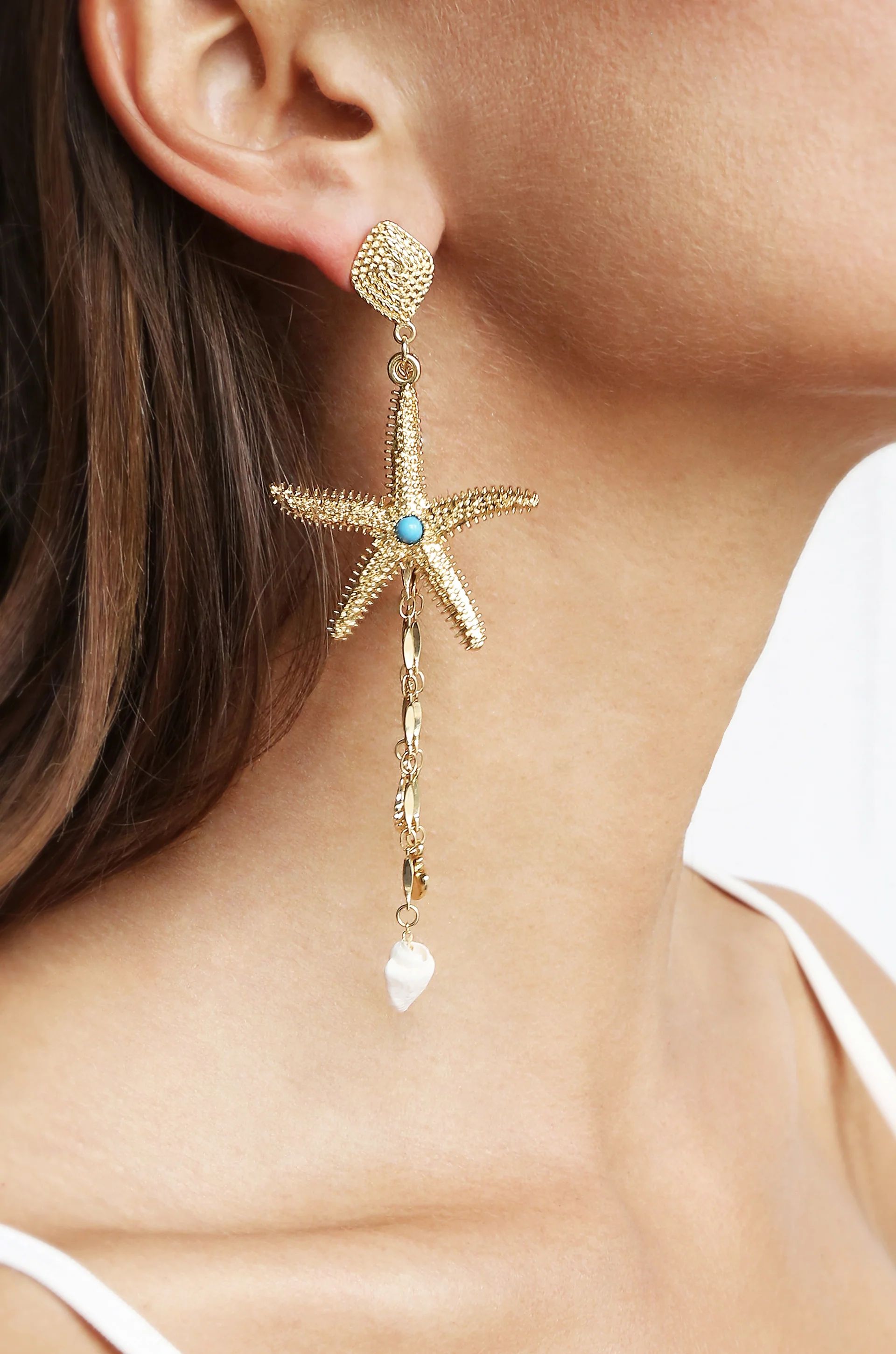 Starfish Seeker Drop Earrings | Ettika