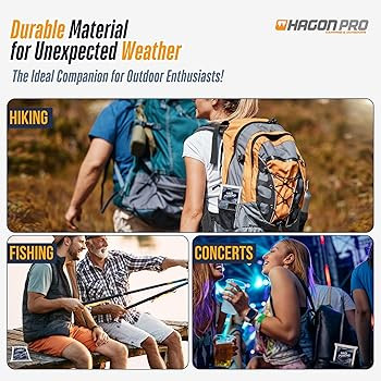 Hagon PRO Disposable Rain Ponchos for Adults (5 Pack) | Amazon (US)