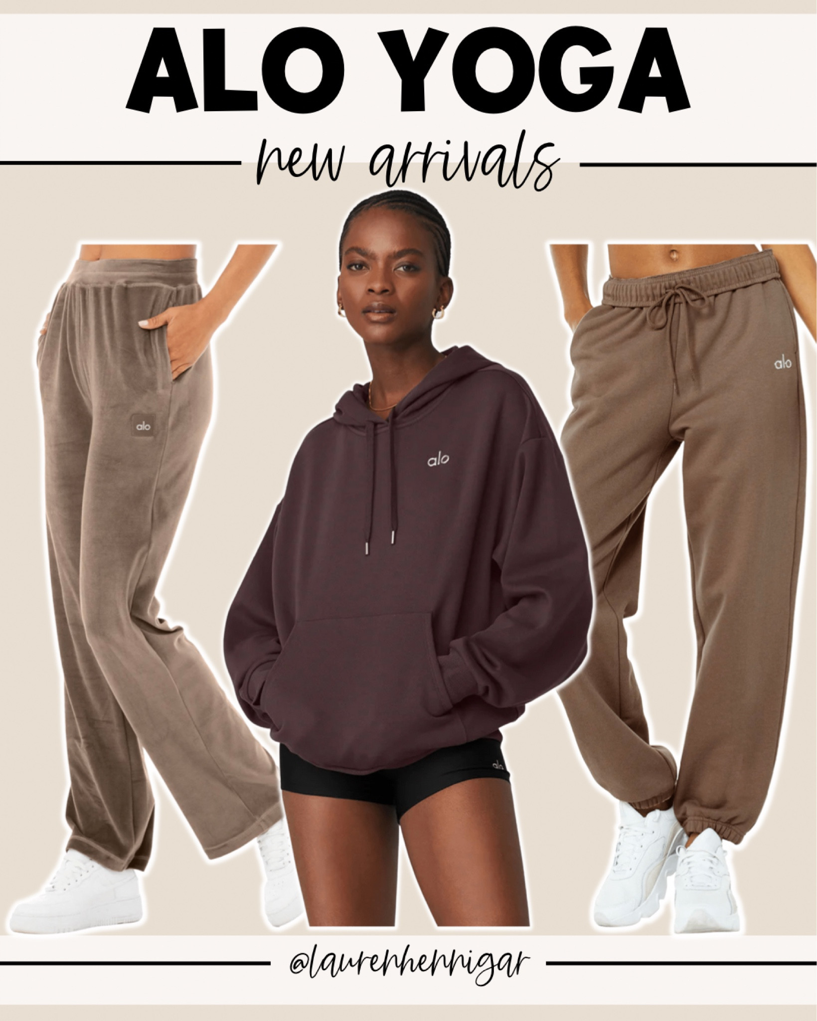 NEW ALO YOGA FALL FASHION ARRIVALS!!! loving the hot cocoa color & browns for this season!! 
#aloyoga #alo #fallfashion #brownhoodie #sweatpants #yoga #activewear #athleisure

#LTKstyletip #LTKfit #LTKSeasonal