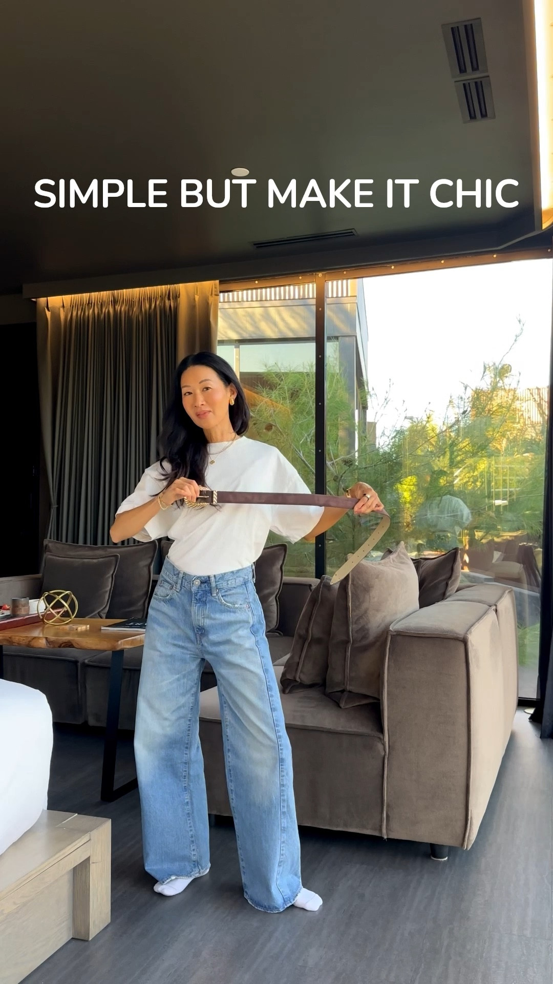 Taking a simple white tee and jeans base and making it chic for fall. These have been my go-to suede, brown boots and love the suede belt with western vibe (under $50).

Add the chocolate, brown, oversized jacket to finish the look. Runs oversized, wearing xs in jacket (prob could’ve done xxs).

Also been living in these super soft, low rise jeans - wearing size 24. 

#LTKStyleTip #LTKFindsUnder100 #LTKPetite