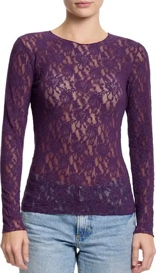 Signature Lace Long Sleeve Top | Nordstrom