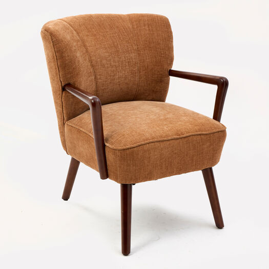 Terracotta Woven Arm Chair 82x75cm | TK Maxx