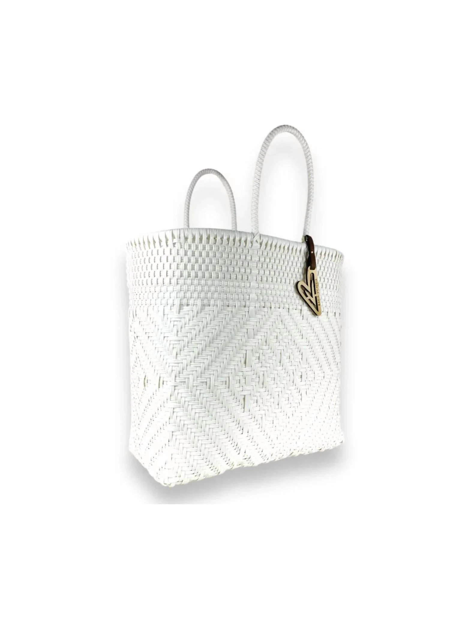 Women's Handwoven Tote Bag In Seashell | Shop Simon