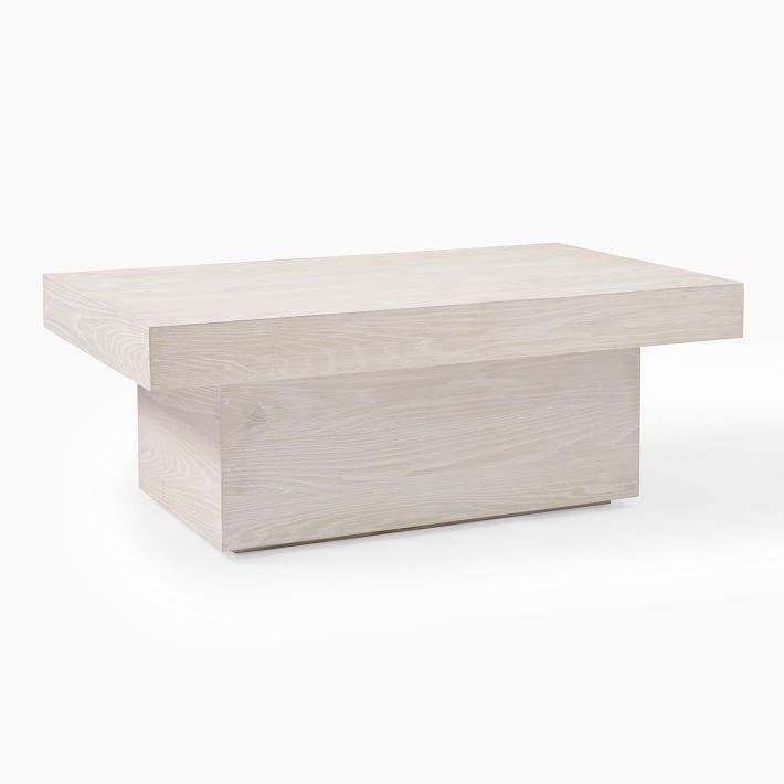 Volume Pedestal Coffee Table (44") - Wood | West Elm (US)