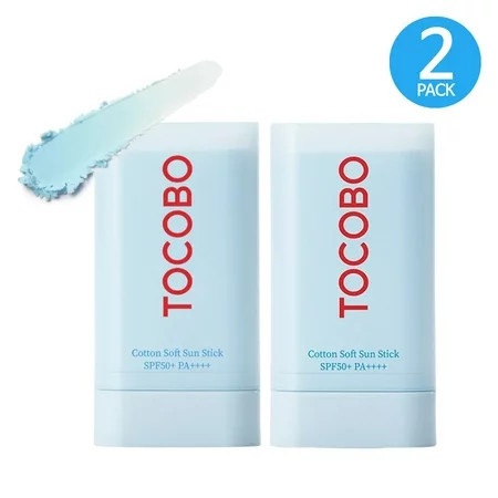Tocobo Cotton Soft Sun Stick SPF 50+ PA++++ 19g x 2 Packs | Walmart (US)