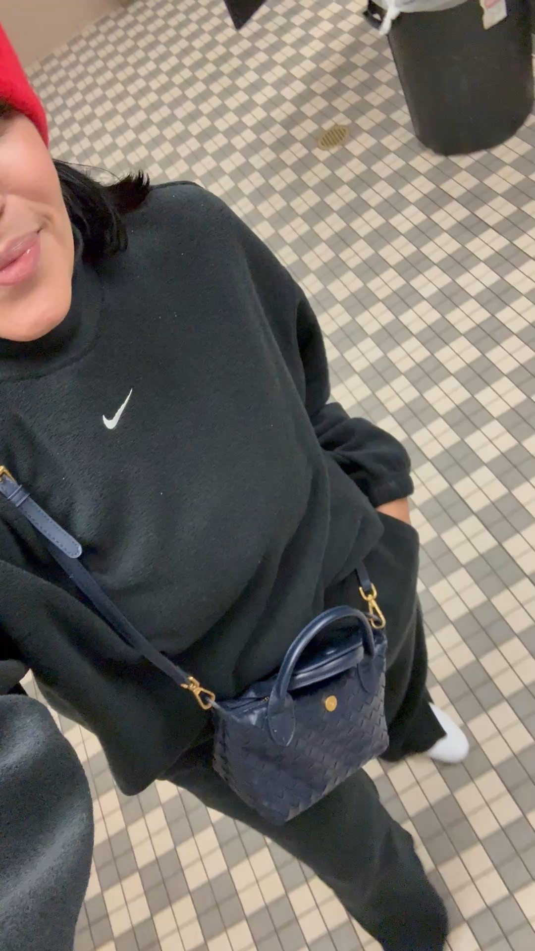 Nike set is so cozy for walks and apres ski