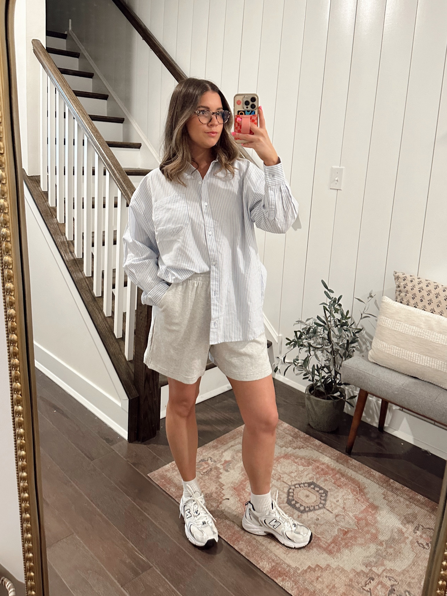 Wearing a medium in both the top and shorts! 