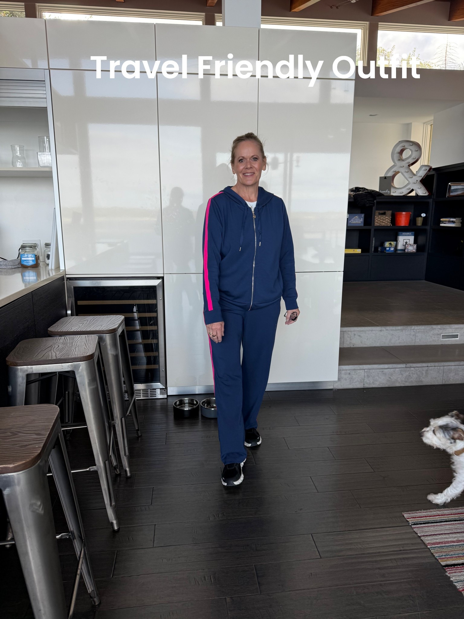 Getting ready to hop on a plane after our Thanksgiving Gathering.
This lounge suit is wonderful for travel!
The stripe in the arm & leg adds some zip to the look!


#LTKvlog #LTKHoliday #LTKTravel