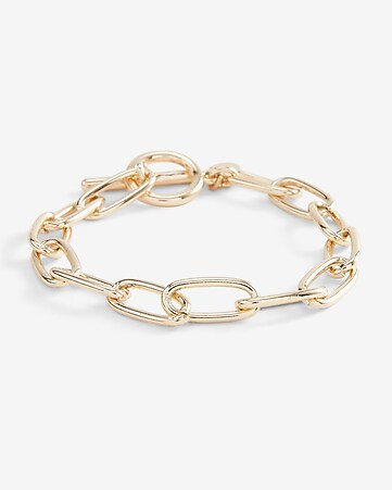Paperclip Chain Toggle Bracelet | Express