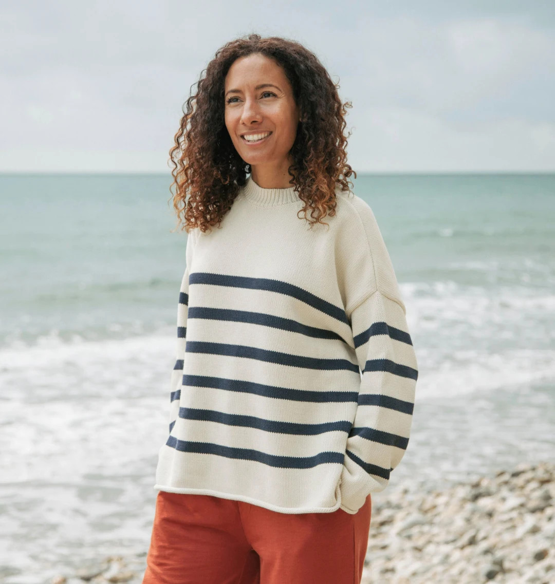 Offshore Oversized Striped Knitted Jumper | Rapanui Clothing