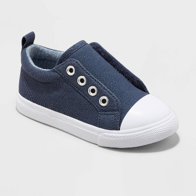 Toddler Boys' Dwayne Slip-On Apparel Sneakers - Cat & Jack™ Navy | Target