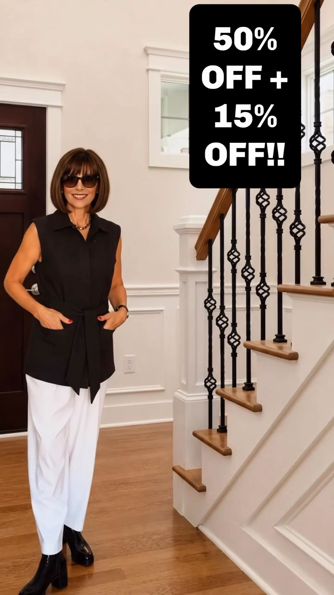 Funnel Neck Vest on SALE for 50% OFF + an additional 15% OFF ‼️ Enjoy FREE Shipping on ALL Orders!!  Comes with a detachable Belt !!! Wearing size Petite XS 
Add a blouse to transition to Fall .
Go from the Office to Dinner out 🛍️ 
Office Outfit- WorkWear - Travel- Vacation

#LTKWorkwear #LTKSaleAlert 
#LTKgrwm #LTKootd 

https://liketk.it/6mDnY