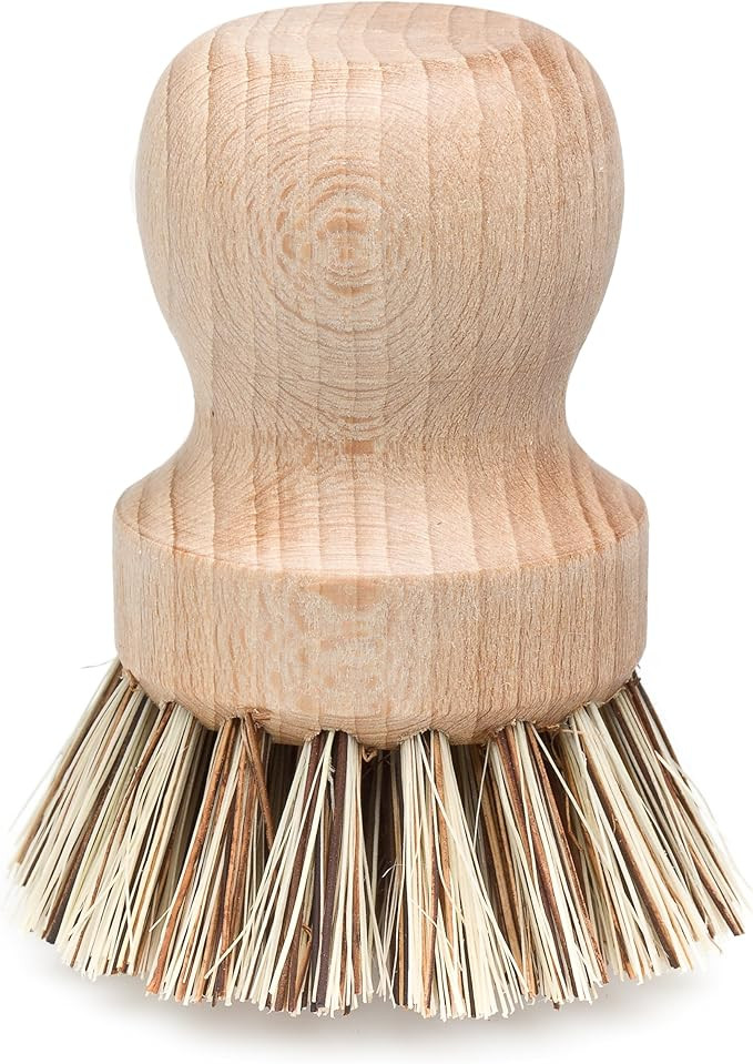 Redecker Natural Fiber Bristle Pot Brush, Comfortable Beechwood Handle, Durable Heat-resistant De... | Amazon (US)